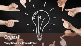  Presentation with human development - Cool new presentation with idea and development concept - human backdrop and a tawny brown colored foreground