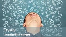  Presentation with upwards - Presentation enhanced with idea concept with businessman looking upwards on sketch background background and a seafoam green colored foreground