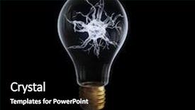  Presentation with nerve - PPT layouts having light bulb on black background and a black colored foreground