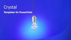  Presentation with light led - Cool new presentation design with idea concept with vintage light bulbs with led backdrop and a cobalt blue colored foreground