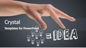  Presentation with doodles - Slides featuring idea doodles against grey background background and a dark gray colored foreground