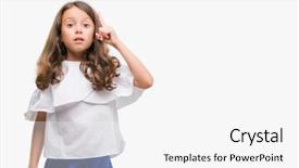  Presentation with ladies finger - Cool new PPT layouts with idea exited and happy number backdrop and a  colored foreground