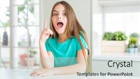  Presentation with beautiful green - Presentation consisting of idea exited and happy number background and a  colored foreground