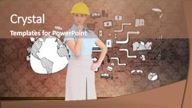  Presentation with composite mansory - Audience pleasing presentation design consisting of idea innovation agility - composite image of thoughtful attractive backdrop and a  colored foreground