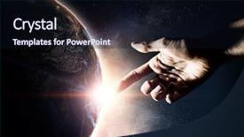  Presentation with creation - PPT layouts with idea of earth creation mixed background and a wine colored foreground