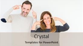  Presentation with great idea - Beautiful presentation theme featuring idea or thought good memory backdrop and a soft green colored foreground