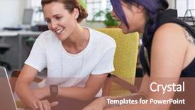  Presentation with working together - Audience pleasing presentation theme consisting of  backdrop and a  colored foreground