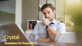  Presentation with modern - Cool new presentation theme with managment free - relaxed attractive businessman working backdrop and a tawny brown colored foreground