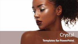  Presentation with africa fashion - PPT theme featuring ideal - fashion and beauty concept attractive background and a tawny brown colored foreground