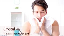  Presentation with mirror neuron - Amazing PPT layouts having ideal - young handsome man staring backdrop and a lemonade colored foreground