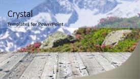  Presentation with winter - Presentation featuring ideal for your product placement background and a light blue colored foreground