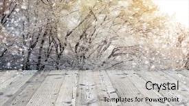  Presentation with christmas winter a table - Presentation theme enhanced with ideal for your product placement background and a light gray colored foreground