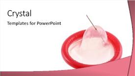  Presentation with condom - Audience pleasing slides consisting of ideally representing the sexual risk backdrop and a white colored foreground