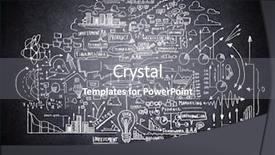  Presentation with ideas - Slide set consisting of ideas against dark wall background background and a gray colored foreground