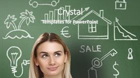  Presentation with creativity - Beautiful slide deck featuring ideas and creativity in business backdrop and a gray colored foreground