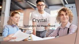  Presentation with new ideas - Audience pleasing presentation design consisting of ideas at start-up meeting backdrop and a  colored foreground