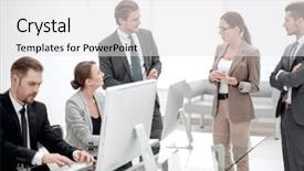  Presentation with new business ideas - Audience pleasing slides consisting of ideas for a new project backdrop and a white colored foreground