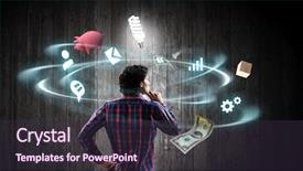  Presentation with idea of earth creation mixed - Colorful slides enhanced with ideas for money making mixed backdrop and a  colored foreground