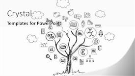  Presentation with ideas - PPT theme featuring ideas-for-success-achieving background and a white colored foreground