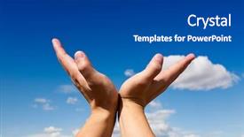  Presentation with hand world hands of jesus - PPT theme featuring ideas success - beg hands background and a dark gray colored foreground