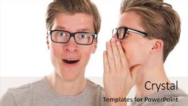  Presentation with twins kids boys newborn - Audience pleasing slide deck consisting of leadership difference or business concept backdrop and a cream colored foreground