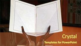  Presentation with automobile driver hand hold steering - Colorful PPT theme enhanced with identity card italy - italian style blank menu backdrop and a  colored foreground