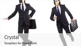  Presentation with history earth globe isolated white - Theme having identity management - man with mask isolated background and a white colored foreground