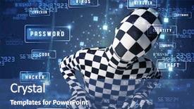  Presentation with programing - PPT layouts consisting of identity programing in technology enviromen background and a ocean colored foreground