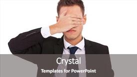  Presentation with evil - PPT theme enhanced with idiom - business man making the see background and a dark gray colored foreground