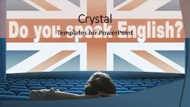  Presentation with cinema - PPT layouts featuring idiom - do you speak english phrase background and a lemonade colored foreground