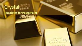  Presentation with gold bars - Cool new slide set with idiom - gold bars background backdrop and a tawny brown colored foreground
