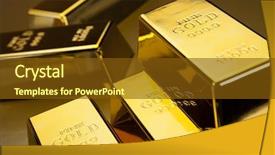  Presentation with gold bars - Colorful slides enhanced with idiom - gold bars backdrop and a tawny brown colored foreground