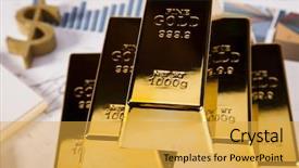  Presentation with pyramid - Audience pleasing slides consisting of idiom - gold pyramid backdrop and a yellow colored foreground