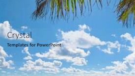  Presentation with paradise - Beautiful slides featuring idyllic coast exotic paradise backdrop and a light blue colored foreground