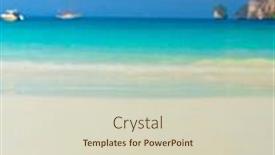  Presentation with divine - Amazing slide set having idyllic image seascape divine backdrop and a soft green colored foreground