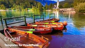  Presentation with beautiful nature - Presentation theme with idyllic-nature-scenery-beautiful-magic background and a tawny brown colored foreground