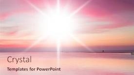  Presentation with paradise - Presentation design featuring idyllic paradise morning glory background and a lemonade colored foreground