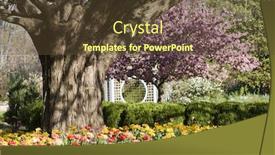  Presentation with columbus - Cool new presentation theme with idyllic park setting at inniswood gardens in westerville ohio outside of columbus backdrop and a tawny brown colored foreground