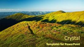  Presentation with green beauty - Slide set with idyllic-summer-day-with-green background and a tawny brown colored foreground