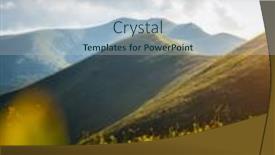  Presentation with green hills - PPT theme having idyllic-summer-day-with-green background and a lemonade colored foreground