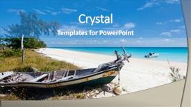  Presentation with sand ocean - Colorful slide set enhanced with idyllic tropical beach with white sand turquoise ocean water and blue sky in mozambique africa backdrop and a teal colored foreground