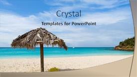  Presentation with sand ocean - Theme with idyllic tropical ffryes beach with white sand turquoise ocean water and blue sky at antigua island in caribbean background and a light blue colored foreground