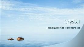  Presentation with black sea - Beautiful PPT layouts featuring idyllic-view-of-the-black backdrop and a sky blue colored foreground