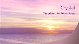  Presentation with horizon - Presentation theme enhanced with idyllic wallpaper bright horizon background and a lemonade colored foreground