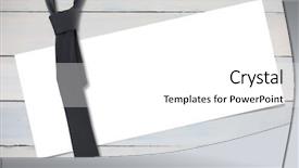  Presentation with black car dealer - Presentation design consisting of ied - black tie against white card background and a  colored foreground