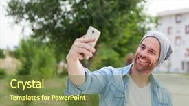  Presentation with fashion - Theme with ied - casual fashion guy taking background and a  colored foreground