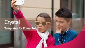  Presentation with managing finances during college - PPT layouts enhanced with ied - couple during a selfie background and a  colored foreground