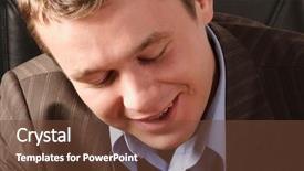  Presentation with portrait of a shy embarrassed - PPT theme featuring ied - positive and shy young man background and a  colored foreground