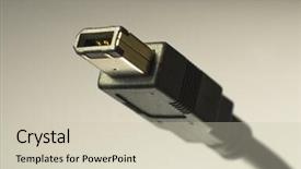  Presentation with fire - Beautiful presentation theme featuring ieee - fire wire 6 pin plug backdrop and a  colored foreground