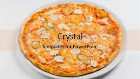  Presentation with pizza and wine - Cool new PPT layouts with iews - pizza on the white backdrop and a  colored foreground